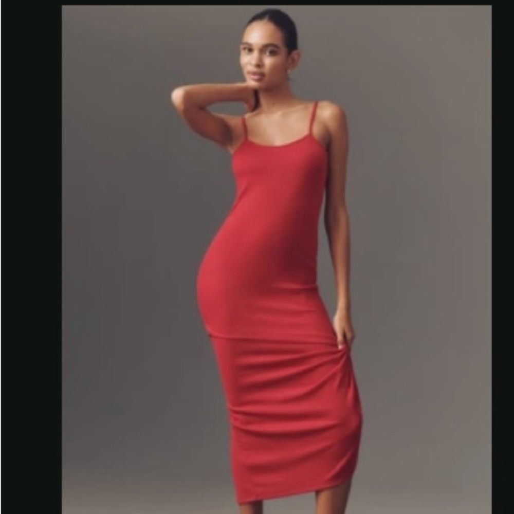 NWT Anthropologie Red Maxi Dress NWT